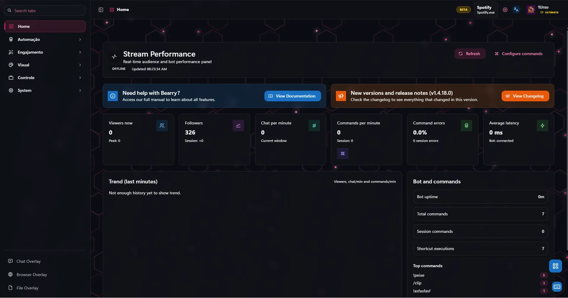 Editor and interface improvements